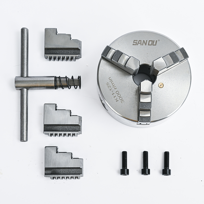 Woodworking Lathe Chuck - 125mm Scroll Chuck Bore 38mm SANOU