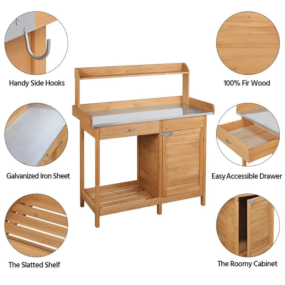 Outdoor Home Use Solid Wood Po - Woodworking Work Table 评论和价格