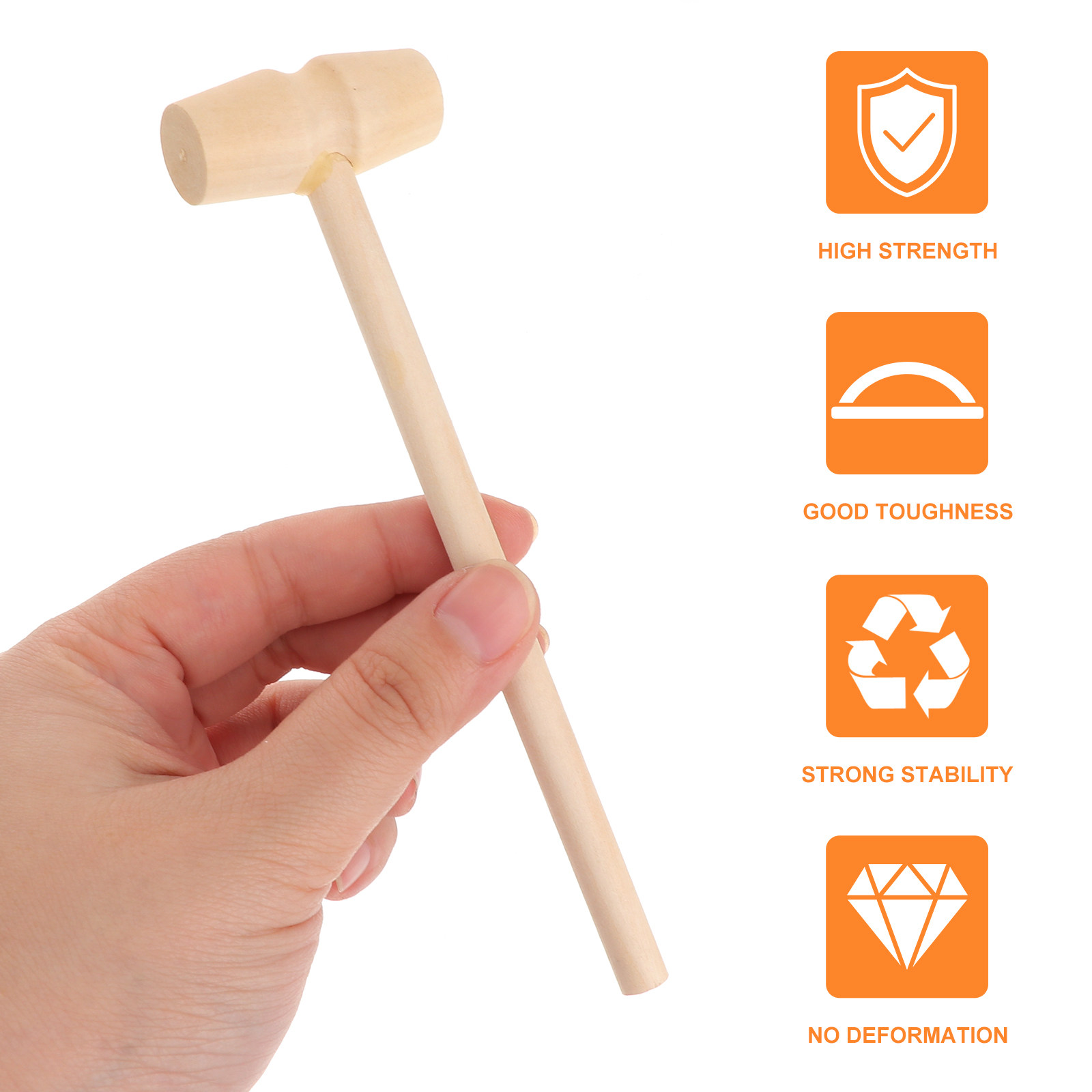 20Pcs Kid Wooden Mini Mallet U - Wooden Mallet Carving 评论和价格