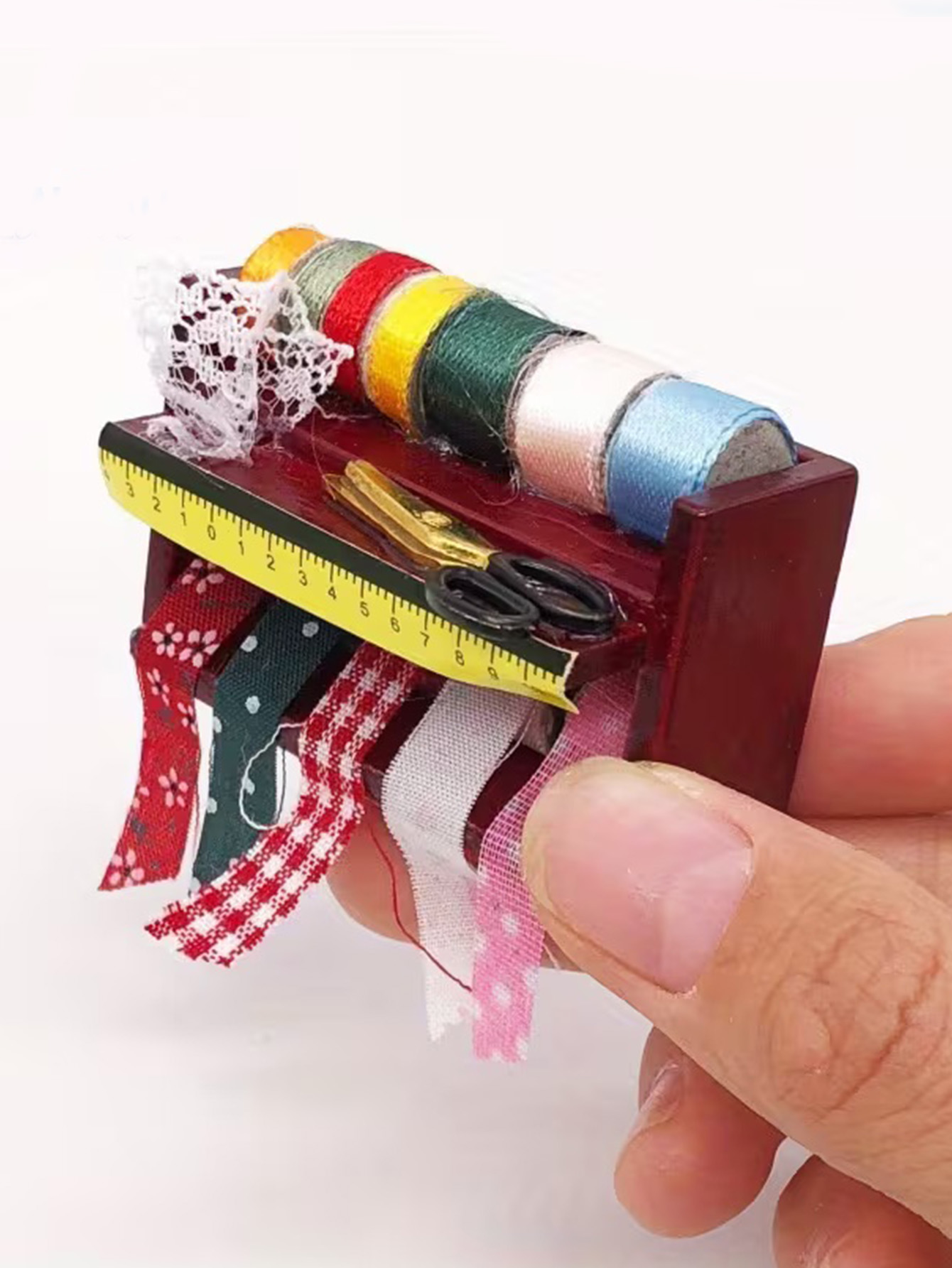 Dollhouse Mini Sewing Box with - Woodworking Diy 评论和价格