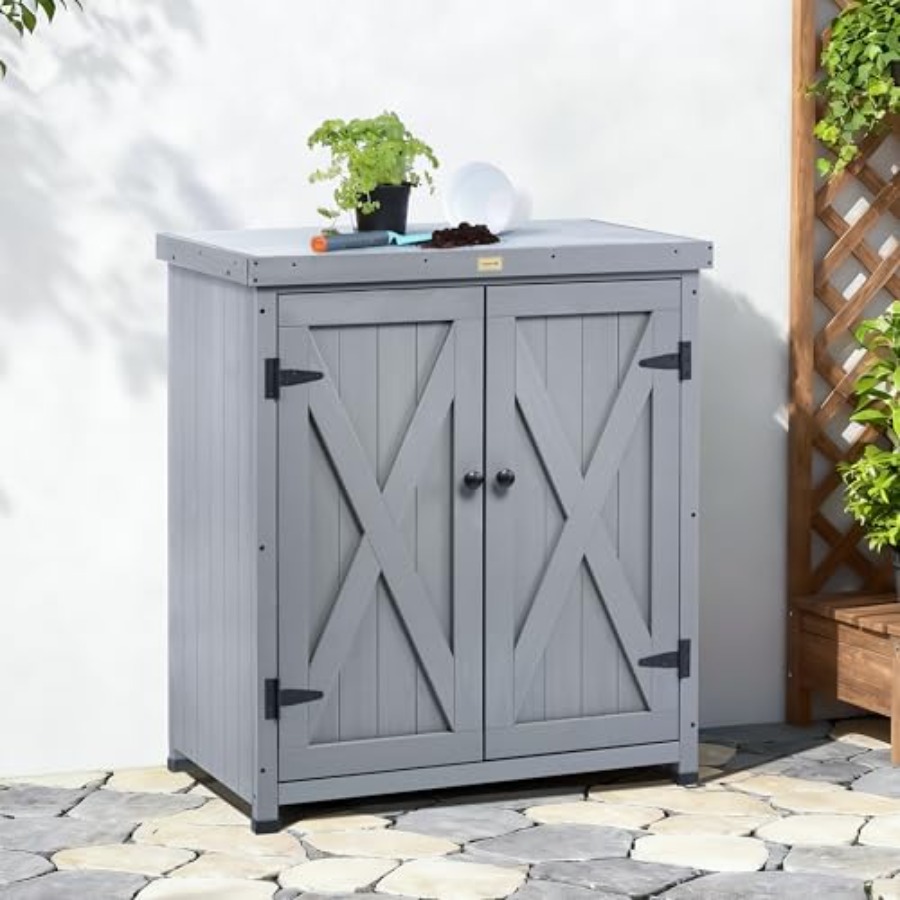 Outdoor Storage Cabinets Weath - Woodworking Work Table 评论和价格