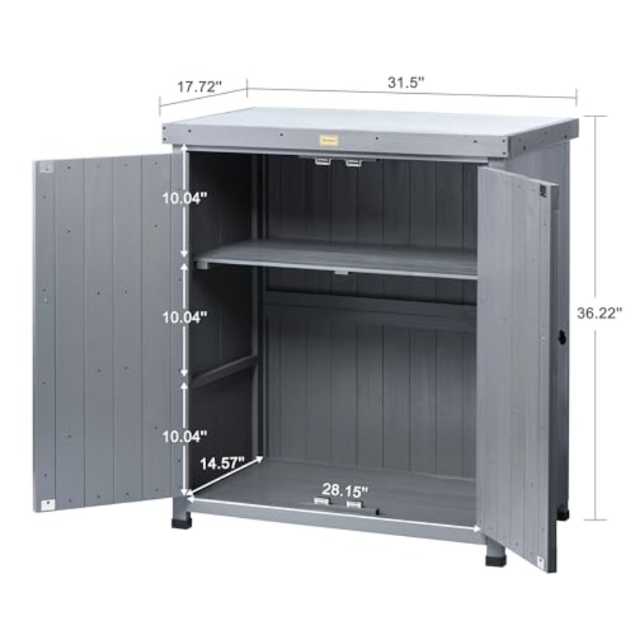 Outdoor Storage Cabinets Weath - Woodworking Work Table 评论和价格