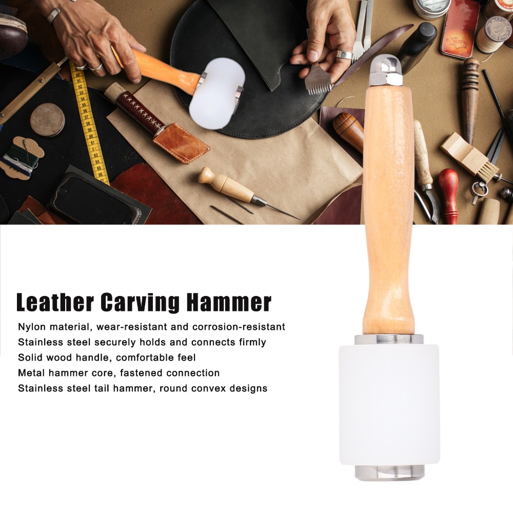 Multiple Materials Leather Car - Wooden Mallet Carving 评论和价格