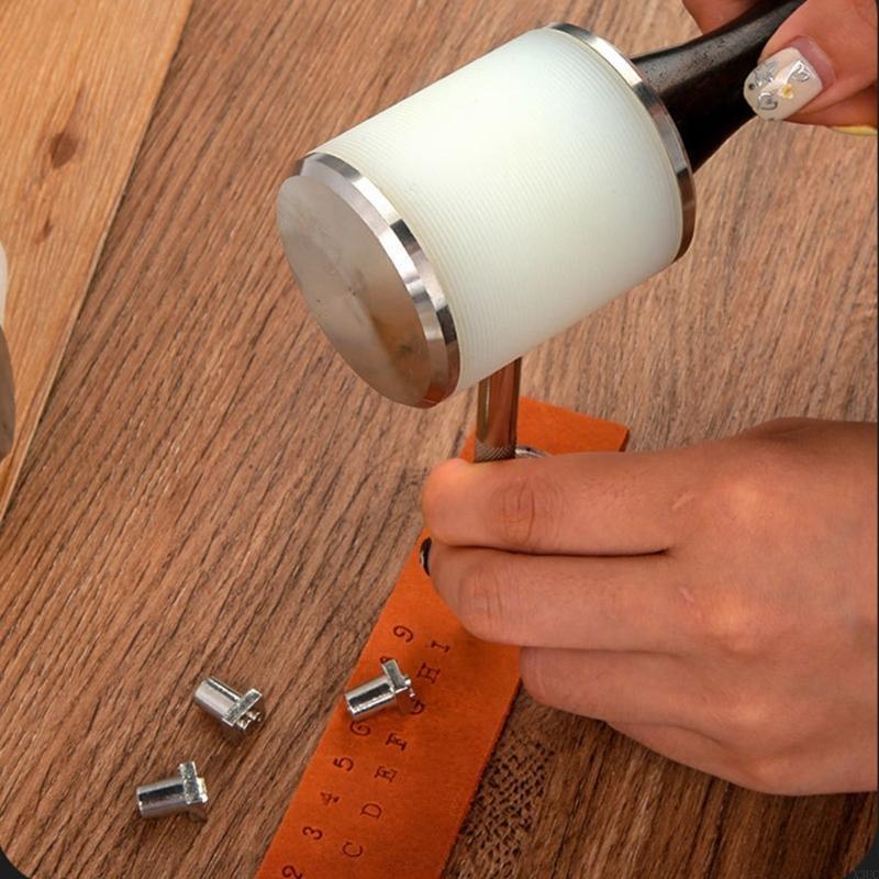 DIY Leather Crafts Mallet Long - Wooden Mallet Carving 评论和价格