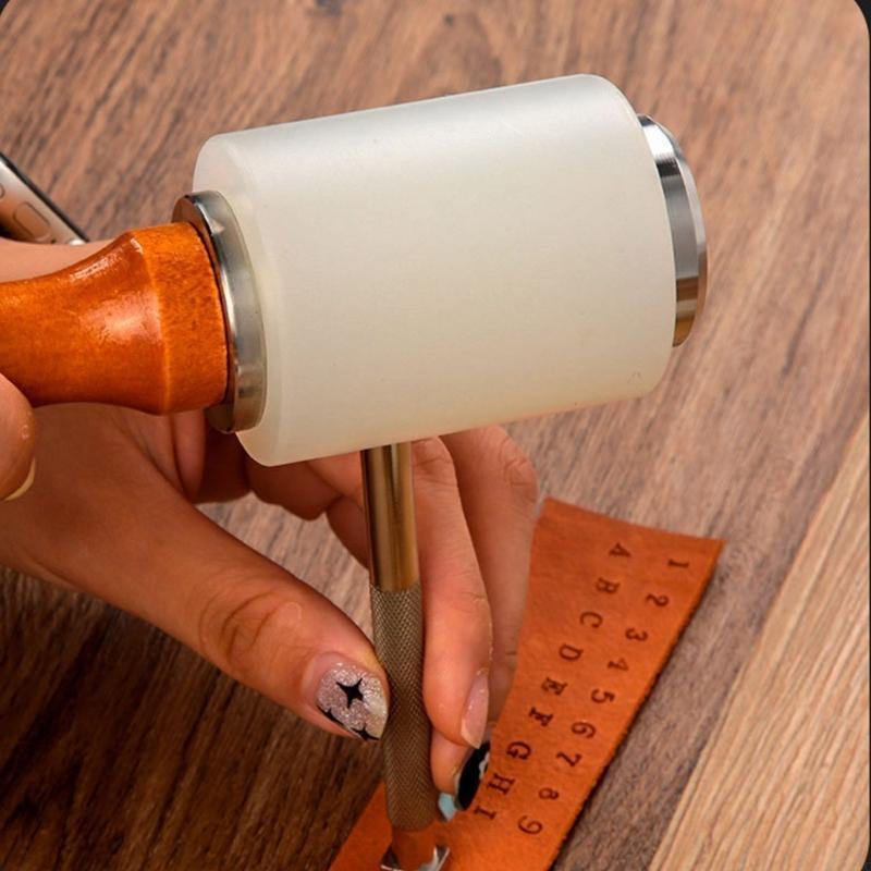 DIY Leather Crafts Mallet Long - Wooden Mallet Carving 评论和价格