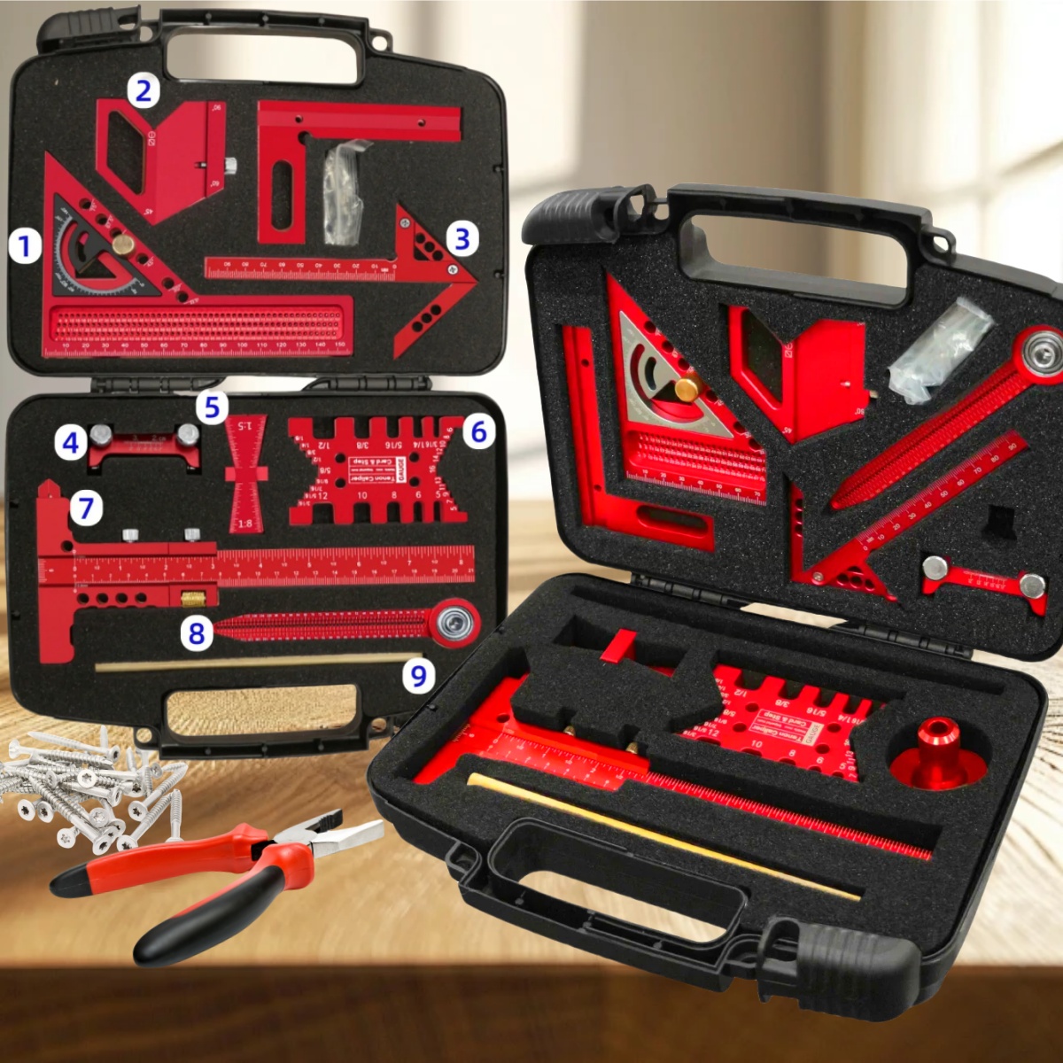 9pcs/10pcs Woodworking Measuri - Woodworking Free Plans 评论和价格