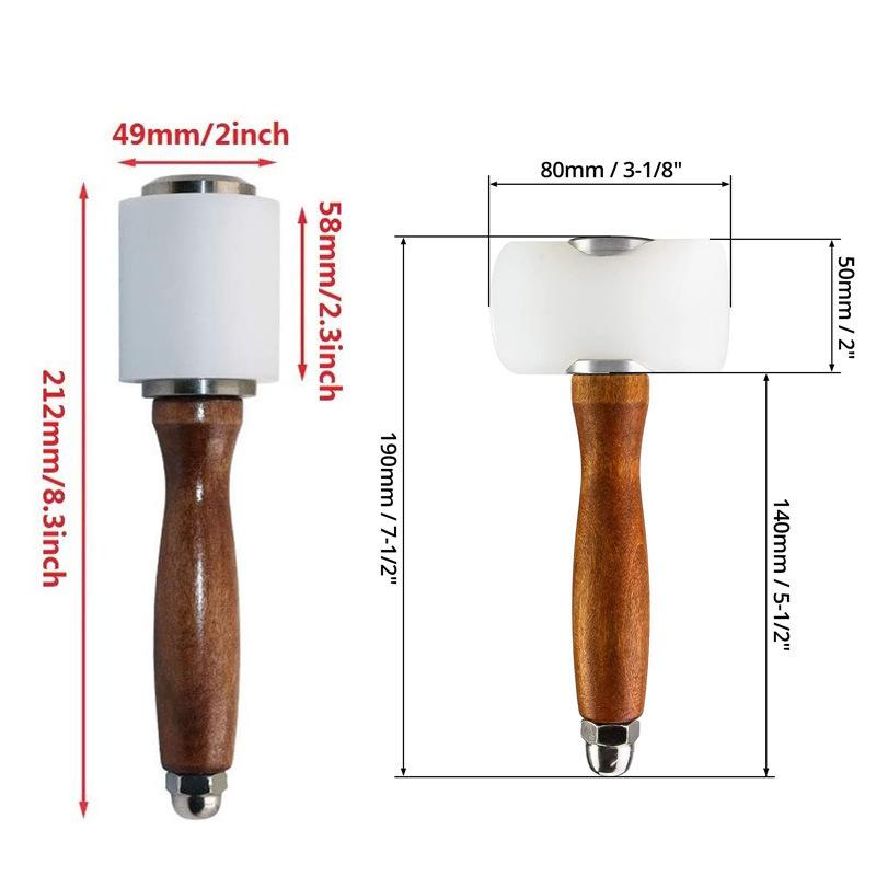 1PC Leather Carving Hammer Lea - Wooden Mallet Carving 评论和价格