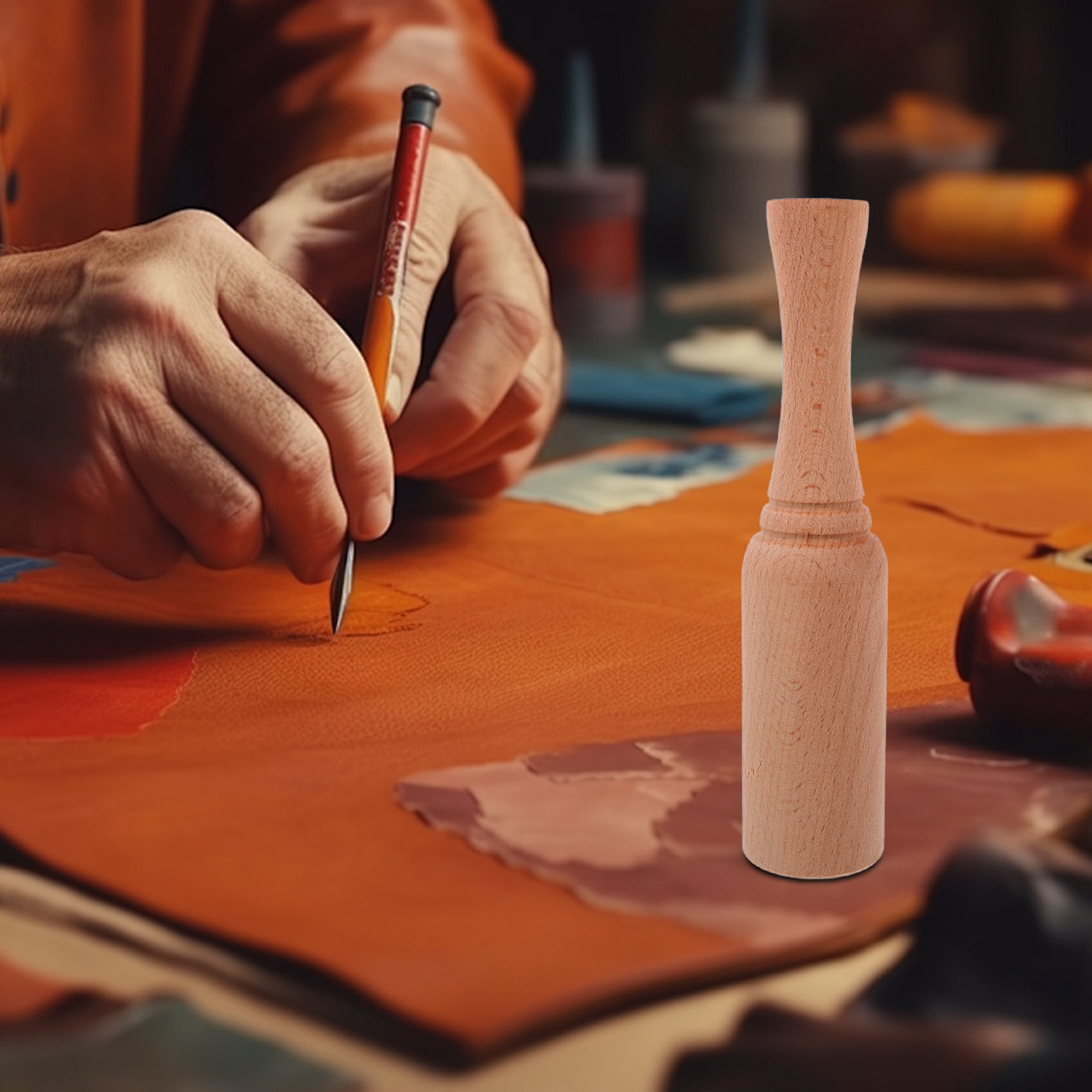Compact Lightweight Wooden Ham - Wooden Mallet Carving 评论和价格