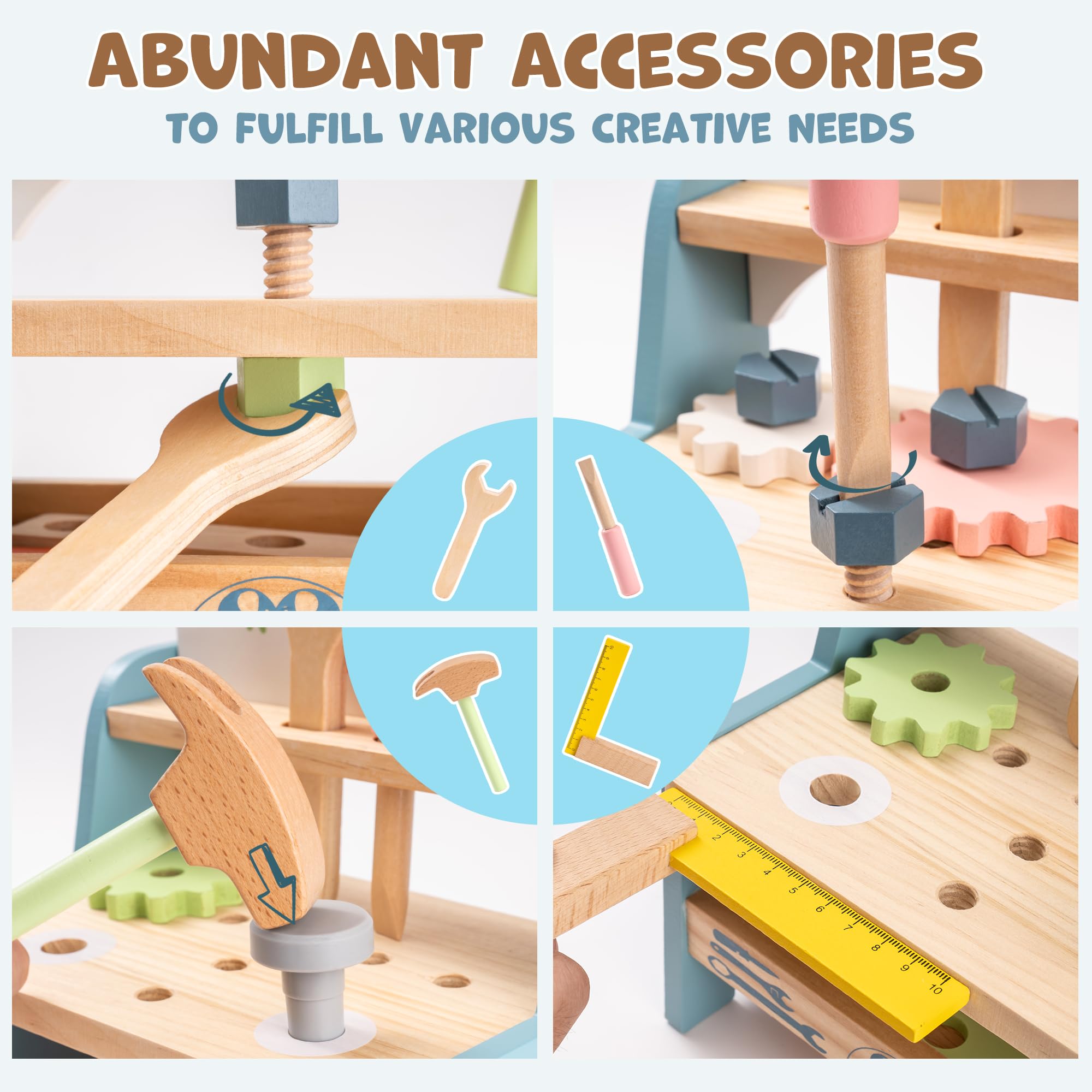 ROBUD Mini Wooden Play Tool Wo - Woodworking Plan 评论和价格