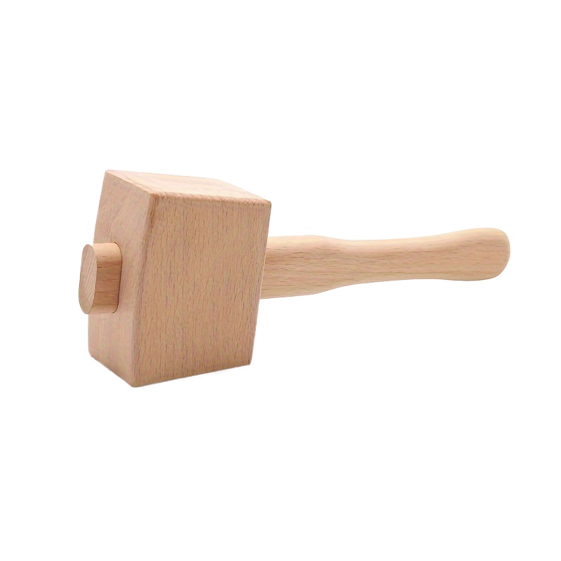 1Pc DIY Leather Beech Solid Wo - Wooden Mallet Carving 评论和价格