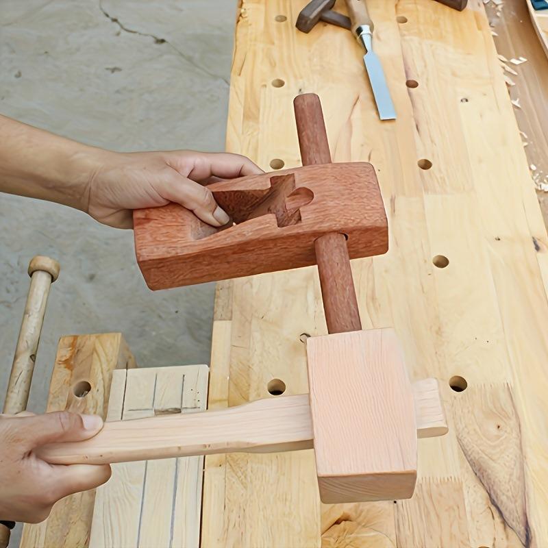 1Pc DIY Leather Beech Solid Wo - Wooden Mallet Carving 评论和价格