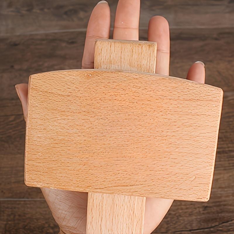 1Pc DIY Leather Beech Solid Wo - Wooden Mallet Carving 评论和价格
