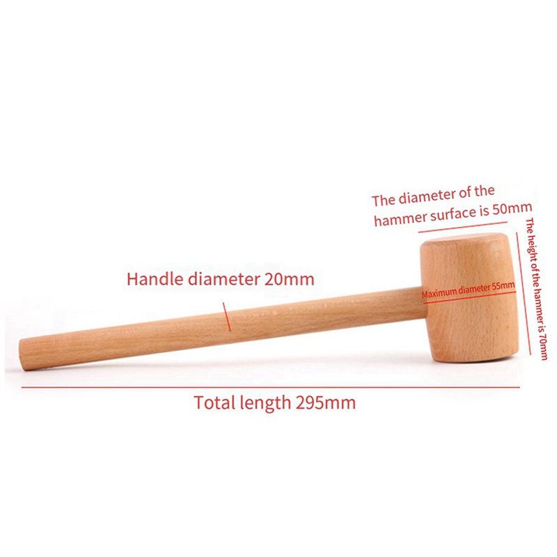AT05-2X Beech Wood Leather Car - Wooden Mallet Carving 评论和价格